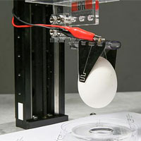 Soft robotic gripper picks up an egg.  

Courtesy of EPFL