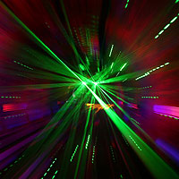 Stock photo of laser light.