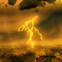 Artist concept of lightning on Venus. Image credit: ESA