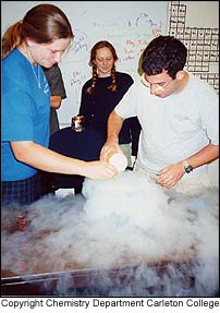 Liquid Nitrogen Fun - At Carleton College 