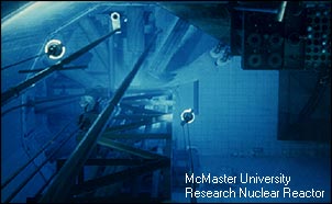 Cerenkov radiation at McMaster University Research Nuclear Reactor