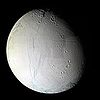 Image: Tiny Enceladus Masks Mighty Saturn's Clock