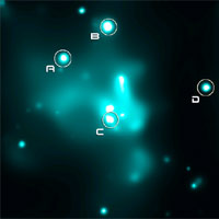 Chandra X-ray Image of
Galactic Center X-ray Binaries

