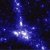 Image: 'Dark matter' forms dense clumps in ghost universe 