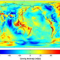 New map of Earth's gravity field from Grace data
<P>
<A HREF='http://www.jpl.nasa.gov/images/earth/pia04652-browse.jpg' TARGET='_blank'>Click here for a larger image.</A>
<P>
Image credit: NASA/JPL/University of Texas' Center for Space Research/GeoForschungsZentrum (GFZ) Potsdam 
