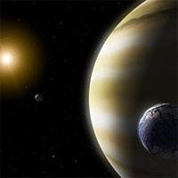 <p>
	Artist concept of an extrasolar planet.</p>
<p>
	Image courtesy: NASA</p>
