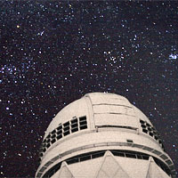 Part of the Orion constellation as seen over the Mayall 4-meter Telescope on Kitt Peak.<br /><br />Credit: J. Glaspey and NOAO/AURA/NSF