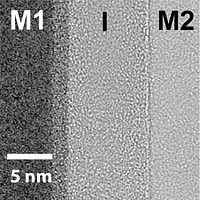 <p>
	This image of an asymmetric MIM diode reflects a major advance in materials science that could lead to less costly and higher speed electronic products.</p>
<p>
	Image courtesy of Oregon State University</p>
