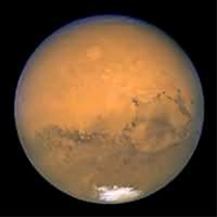 Mars in 2003, from the Hubble Space Telescope<br/>
<br/>
Courtesy of NASA