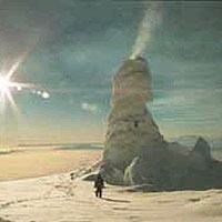 Ice Tower on Mt Erebus, Antarctica
<P>
Image courtesy: Dr Nick Hoffman, University of Melbourne
