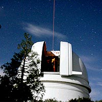 Palomar Observatory Hale Telescope with Laser
<P>
Image courtesy: Palomar Observatory