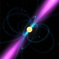 <p>
	Still from pulsar animation. Image credit: NASA</p>

