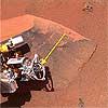 Image: Healthy Spirit Cleans a Mars Rock; Opportunity Rolls