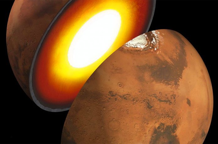 <p>An artist's rendition of the interior of Mars. Photo: NASA/JPL-Caltech</p>
