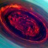 Image: NASA Probe Gets Close-Up Views of Large Hurricane on Saturn